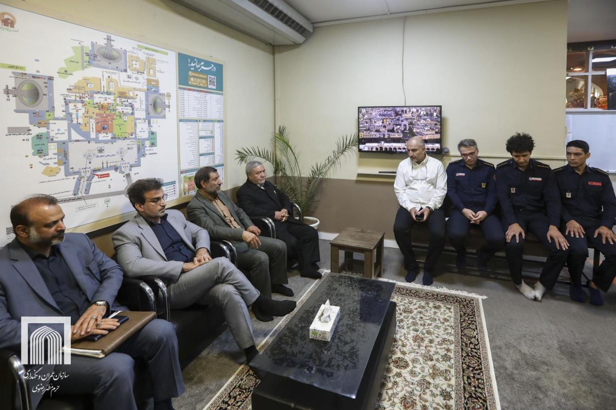 قدردانی رئیس سازمان عمران و نگهداری حرم رضوی از آت ...