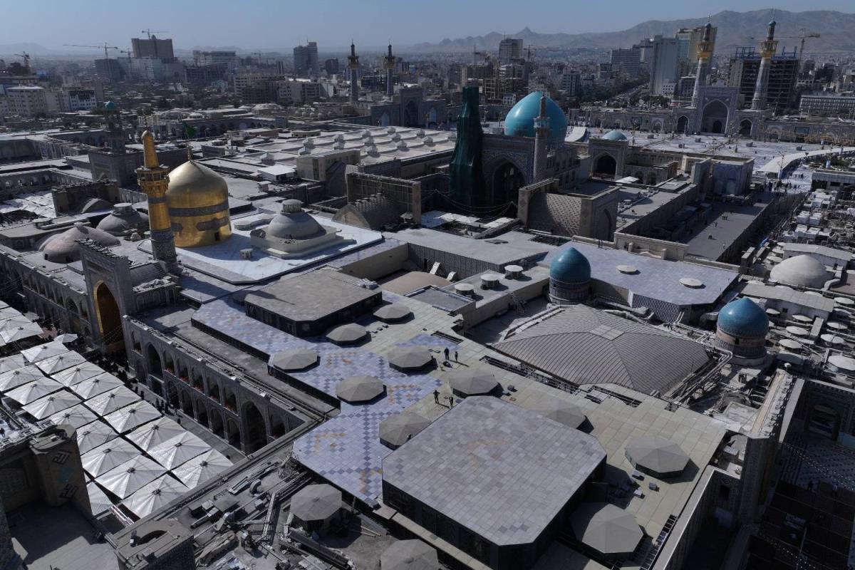 نماهنگ حرم از نمای بالا؛ جلوه‌ای باشکوه‌تر از همیش ...